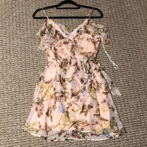 Francesca’s Floral pink mini dress